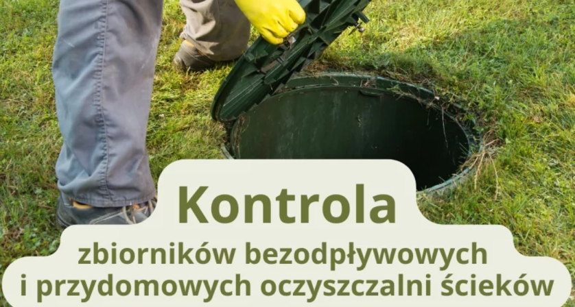 Zawiadomienie dotyczące kontroli opróżniania zbiorników bezodpływowych (szamb) i osadników z przydomowych oczyszczalni ścieków